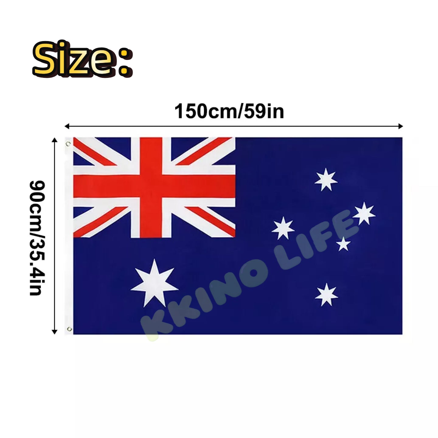 Australian Flag Large 90x150cm OZ Aussie Australian Day Heavy Duty Outdoor Flag