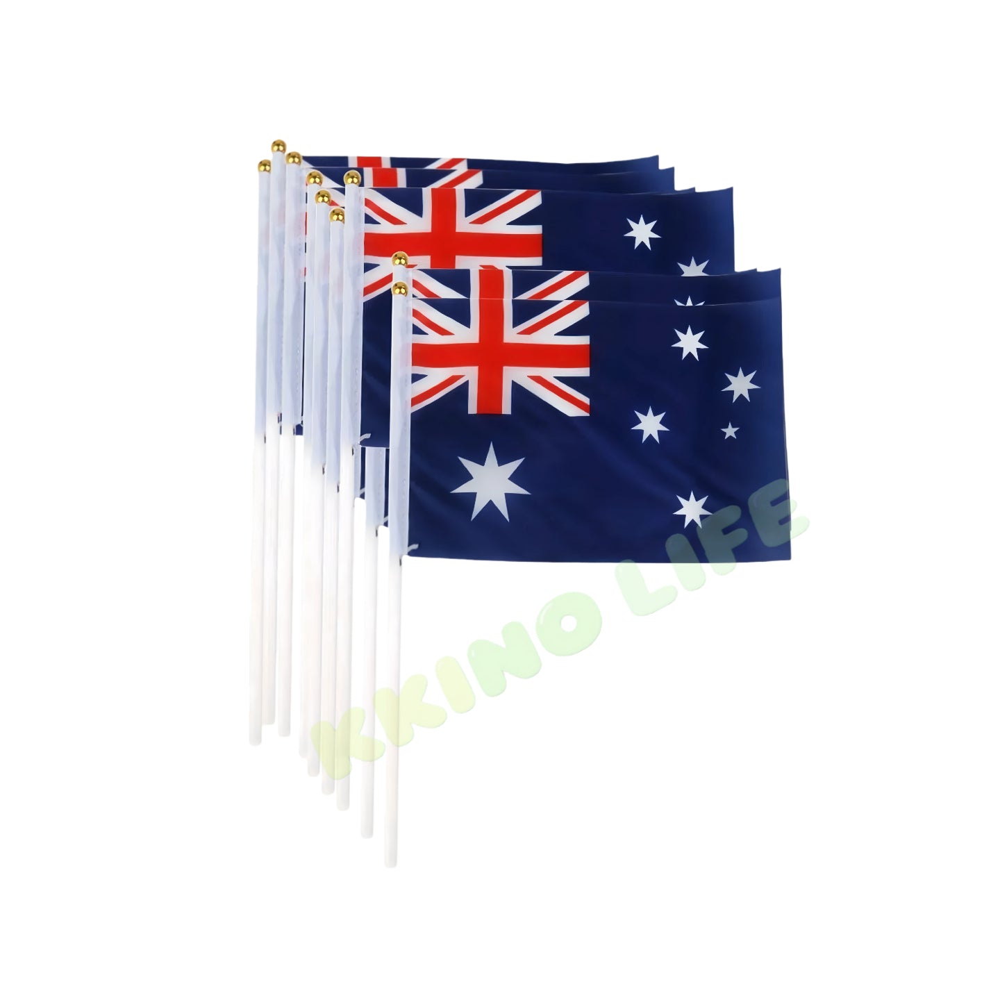 10 Pcs Small Hand Waver Australia Flags Australia Day Heavy Duty Outdoor Flags