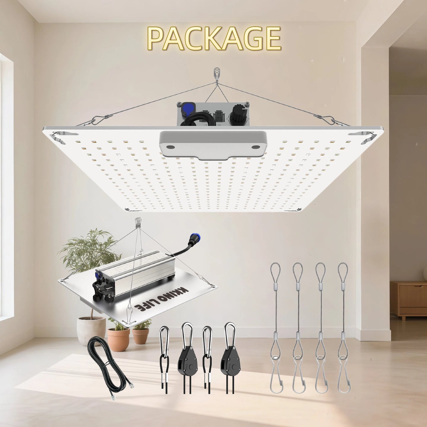 KKINO LIFE Samsung 281B 100W Full Spectrum LED Grow Light Indoor Plant Veg Hydroponics