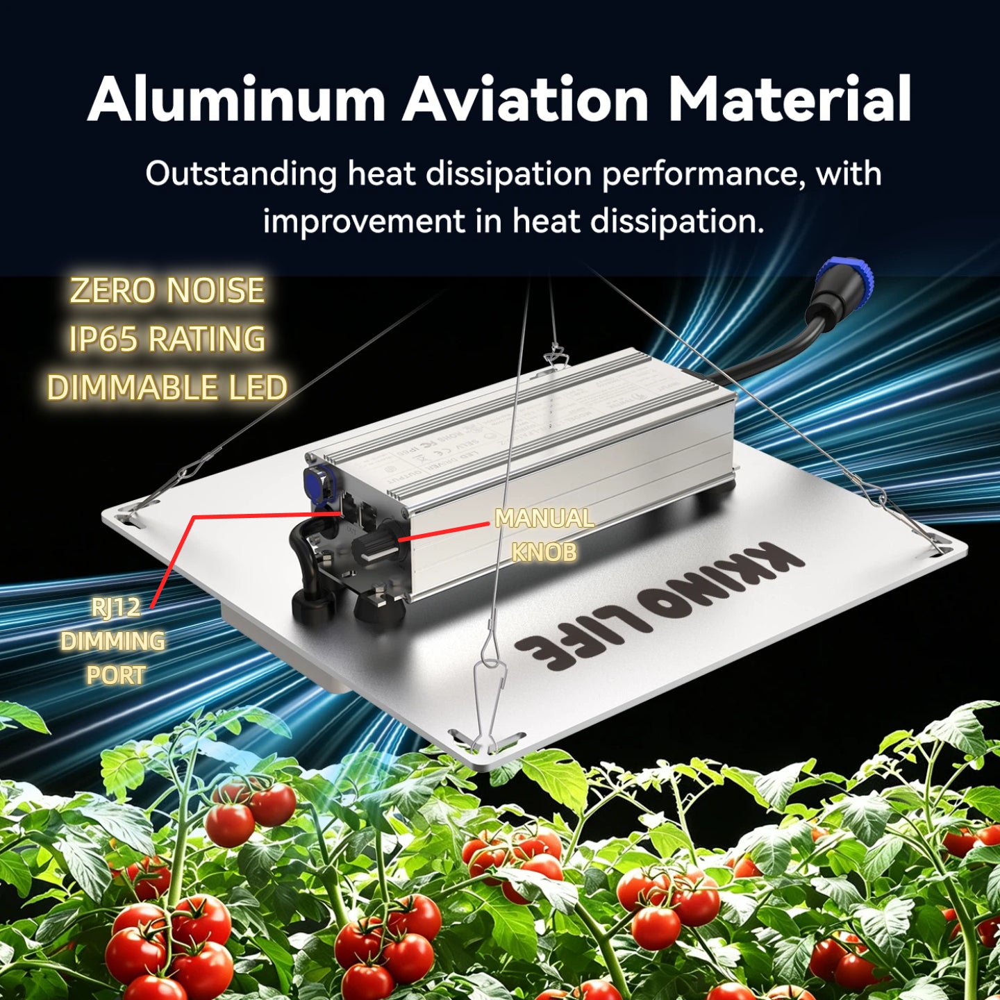 KKINO LIFE Samsung 281B 100W Full Spectrum LED Grow Light Indoor Plant Veg Hydroponics