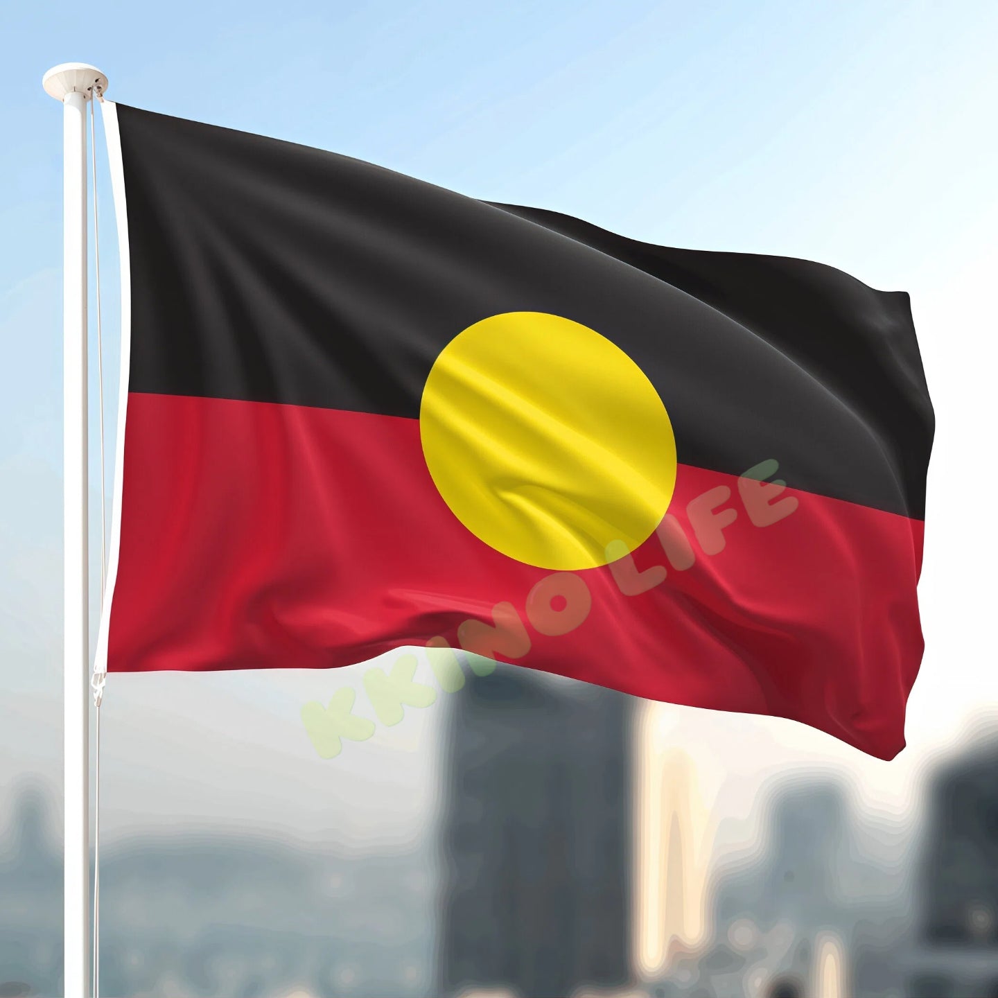 2X Australian Aboriginal Large 90x150cm Aussie Australian Day Heavy Duty Outdoor