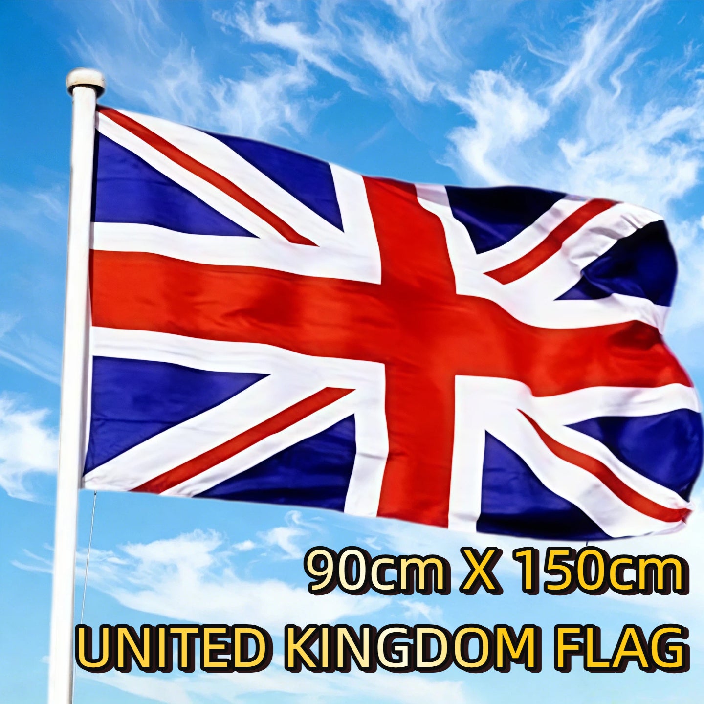 UK Union Jack Flag 90x150cm United Kingdom Flag Heavy Duty Polyester Indoor Outdoor Banner