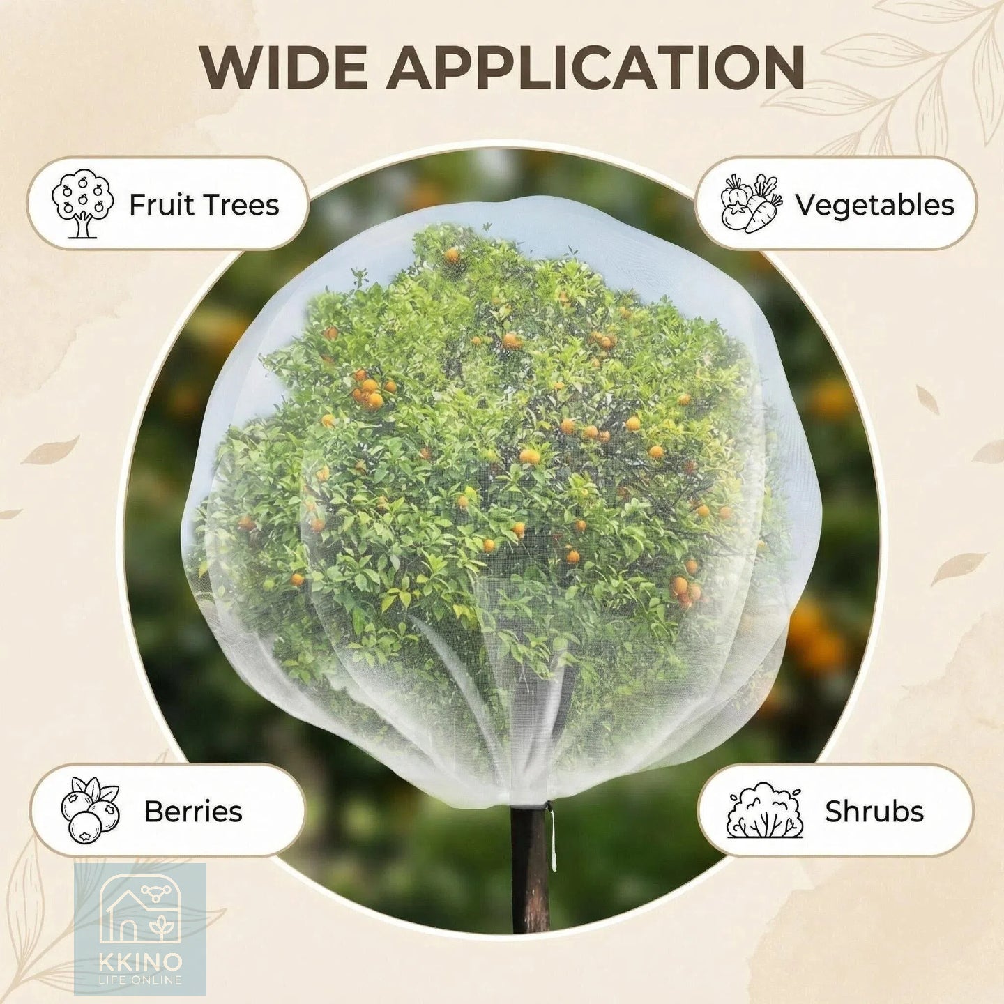 Fruit Fly Net Insect Mesh Garden Netting Vegetable Plant Protection Cover 7 Size