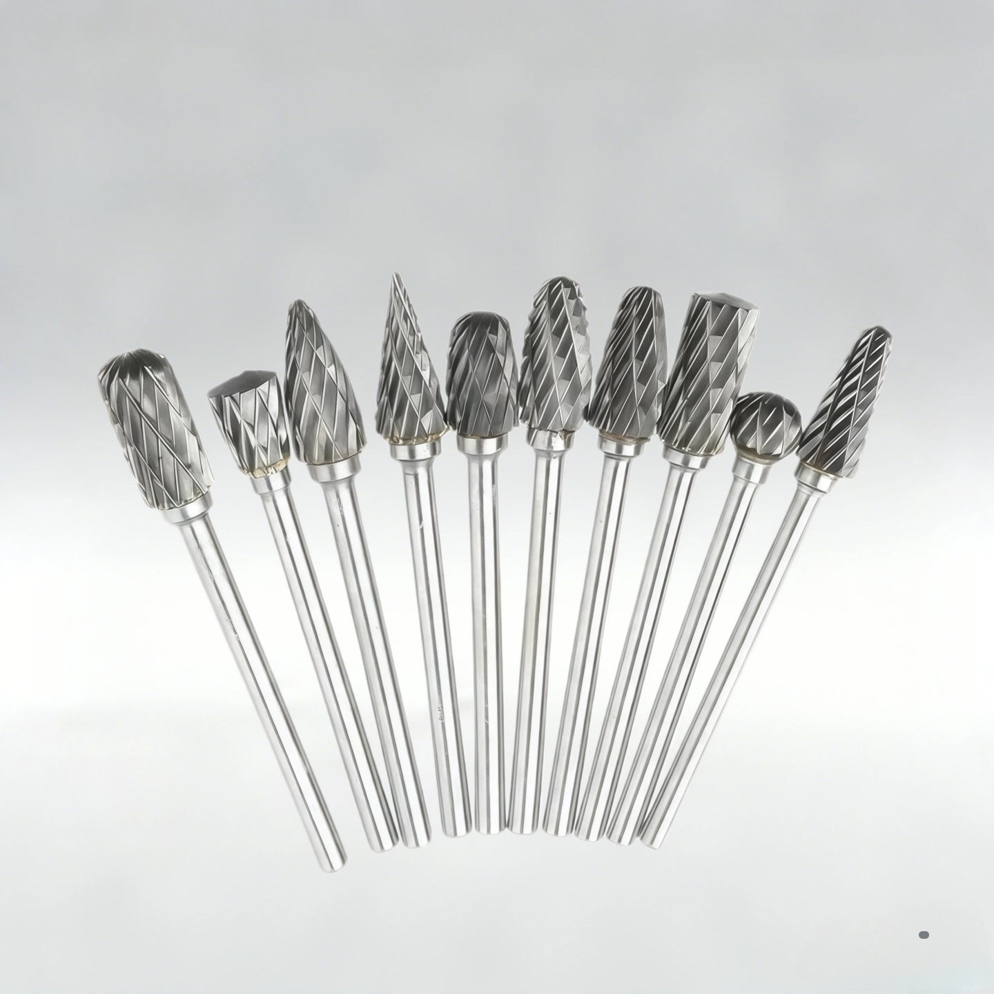 10Pcs Tungsten Carbide Rotary Burr Set 3mm Shank Double Cut For Dremel AU Stock