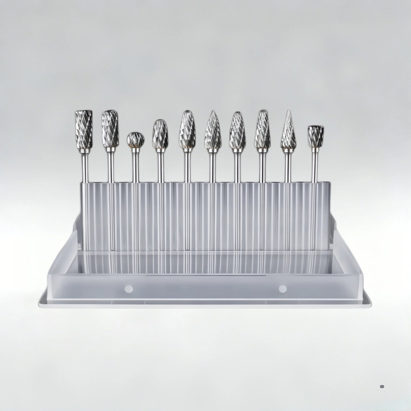 10Pcs Tungsten Carbide Rotary Burr Set 3mm Shank Double Cut For Dremel AU Stock