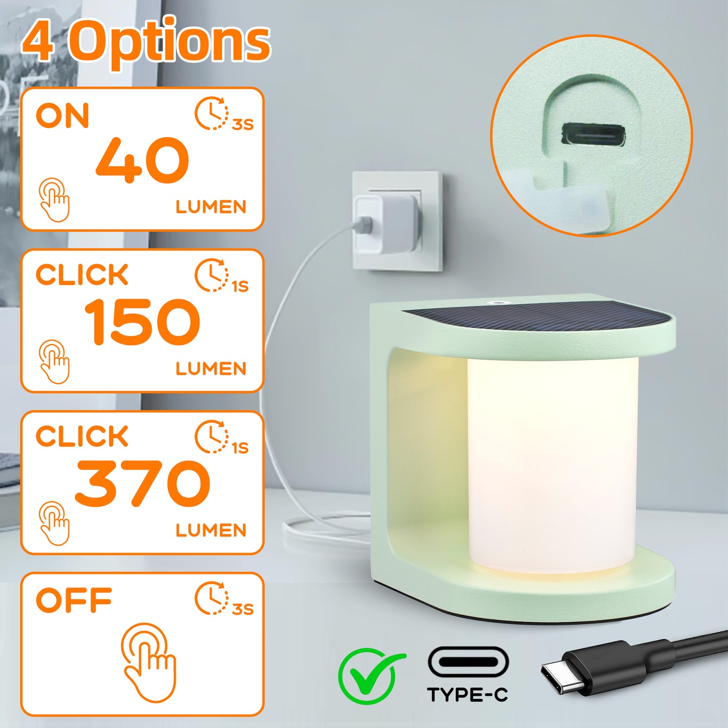AULLA BRIGHT Solar LED Light Grreen Lamp Garden Light Lawns Light & Kids Night Light