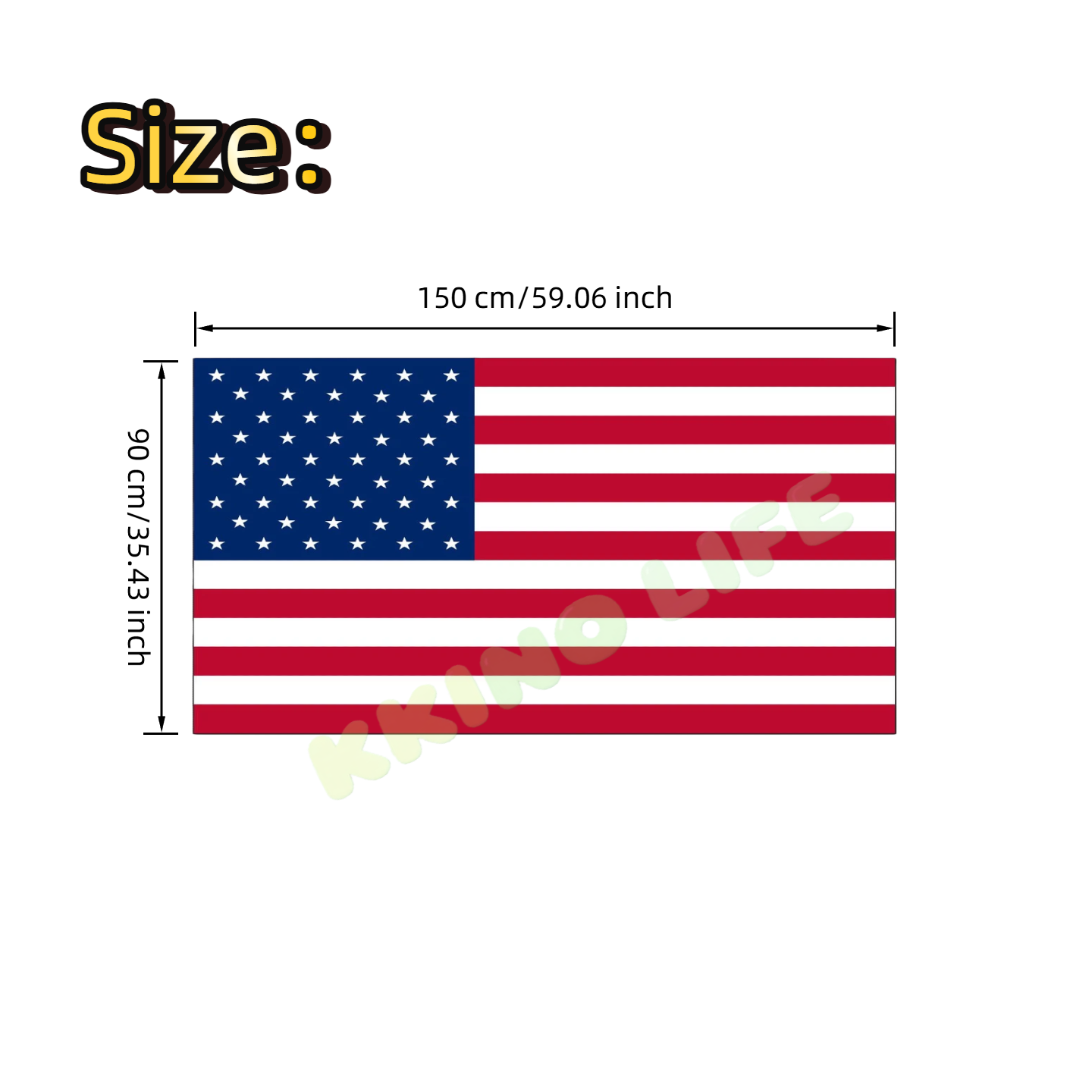 Large American USA Flag Pride Heavy Duty Outdoor 90cm x 150cm United States