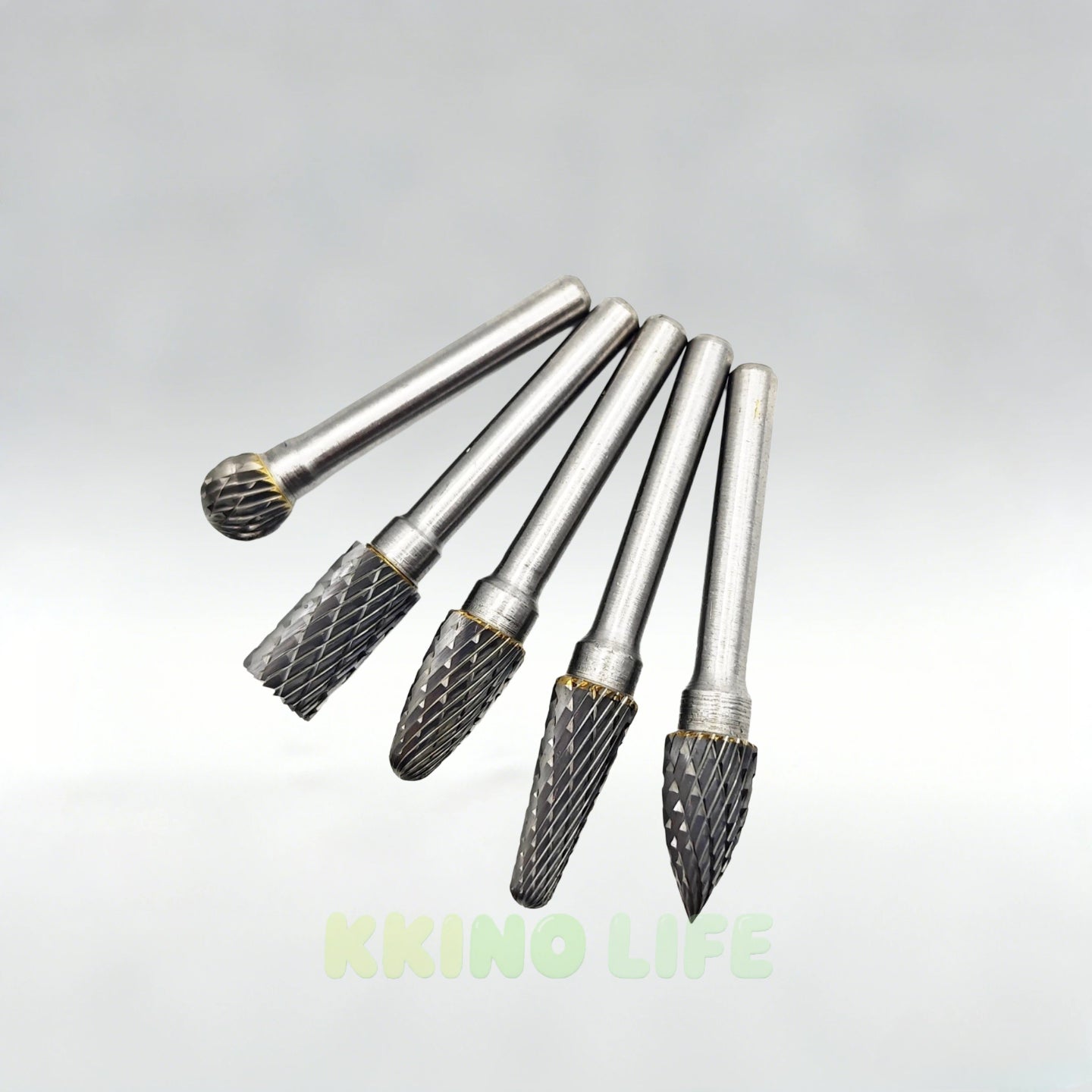 6mm x 10mm Head Tungsten Steel Carbide Rotary Burr Bur Die Grinder Bit 3/8 Inch Diameter