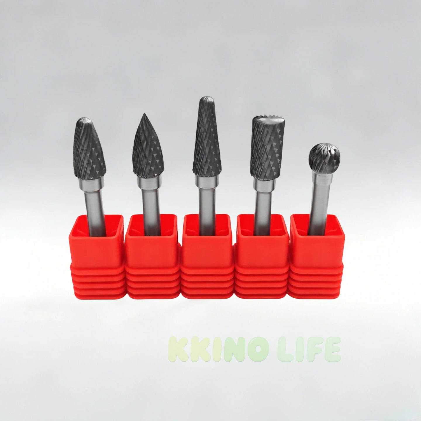 6mm x 10mm Head Tungsten Steel Carbide Rotary Burr Bur Die Grinder Bit 3/8 Inch Diameter