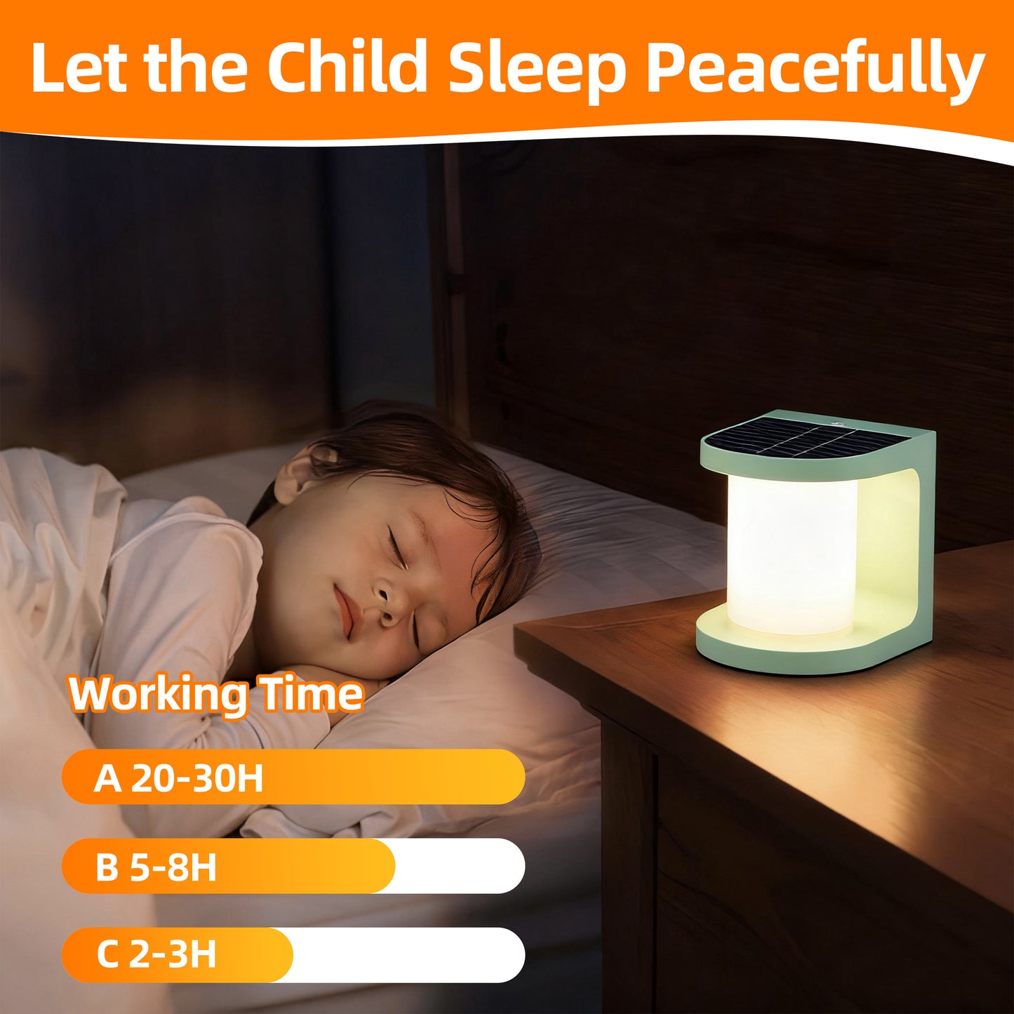 AULLA BRIGHT Solar LED Light Grreen Lamp Garden Light Lawns Light & Kids Night Light