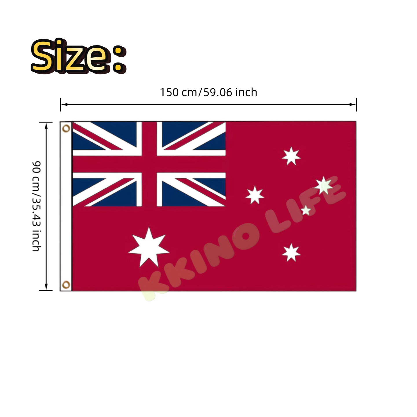 2x Australia Red Ensign Flag Large 90x150cm Marine Navy Heavy Duty Aussie Outdor