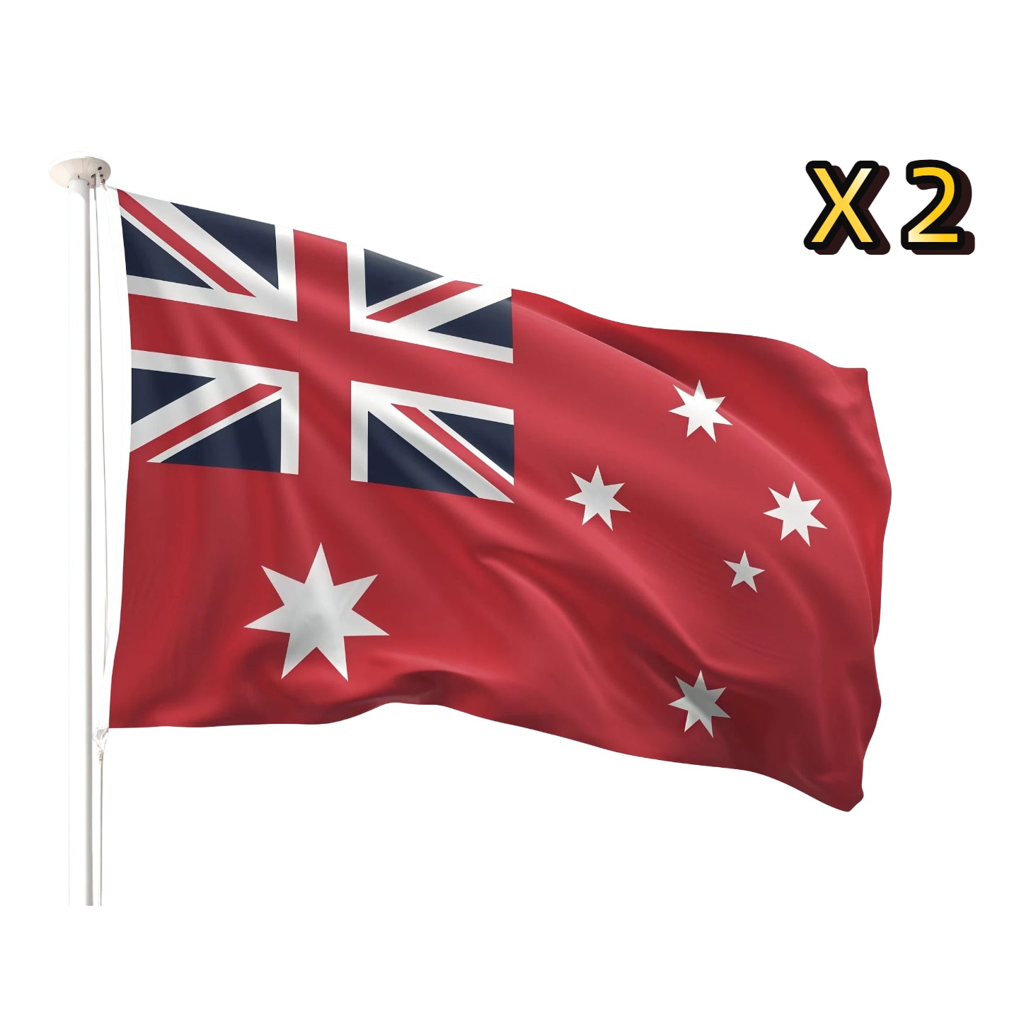 2x Australia Red Ensign Flag Large 90x150cm Marine Navy Heavy Duty Aussie Outdor